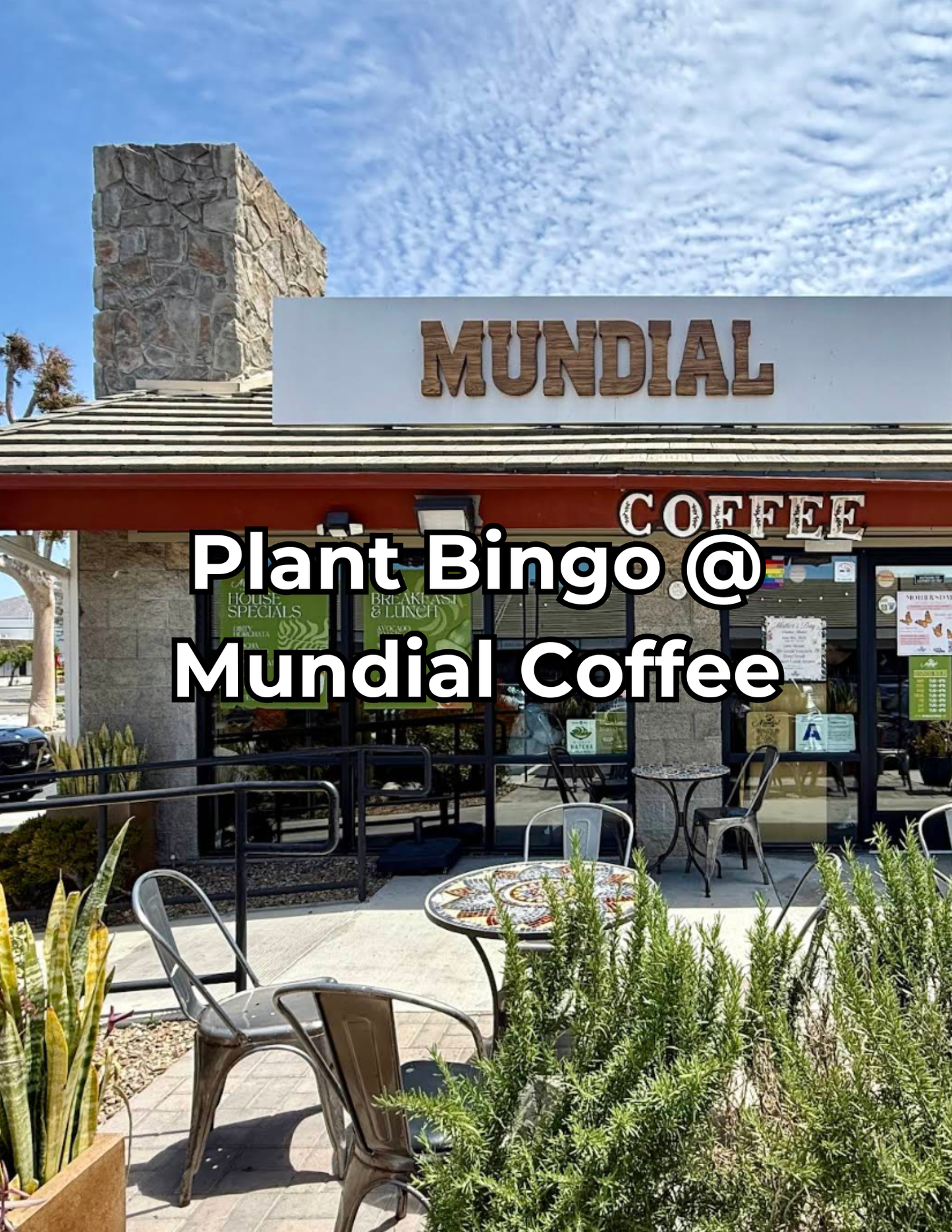 Plant Bingo 6/4/26 @ Mundial Coffee Riverside