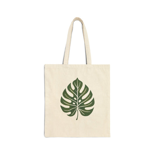 Monstera Leaf Tote Bag