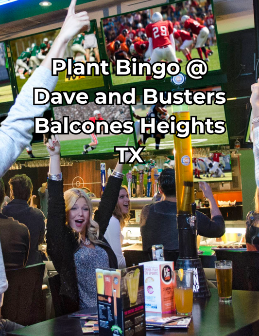 Plant Bingo 5/14/26 @ Dave and Busters Balcones Heights San Antonio, TX