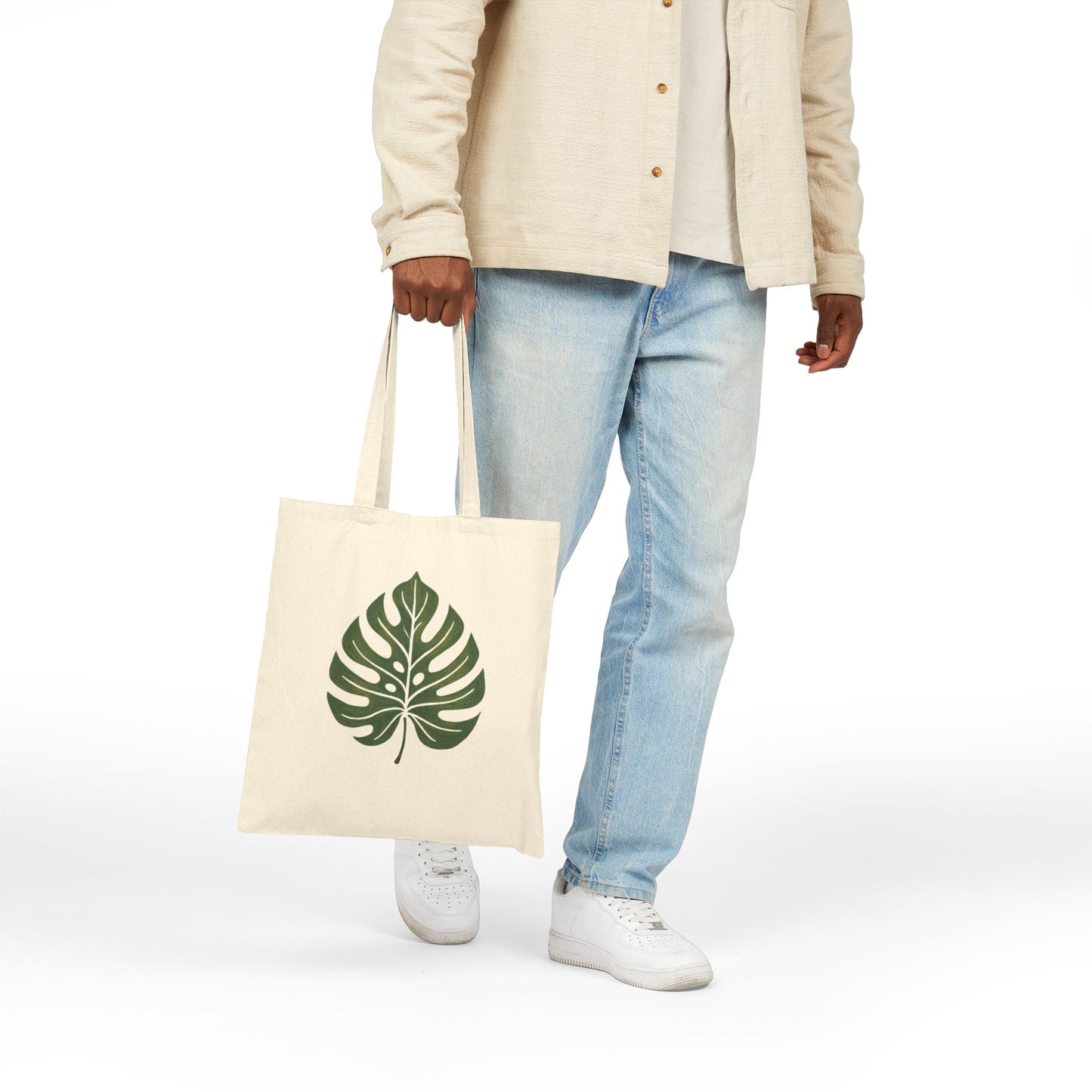 Monstera Leaf Tote Bag