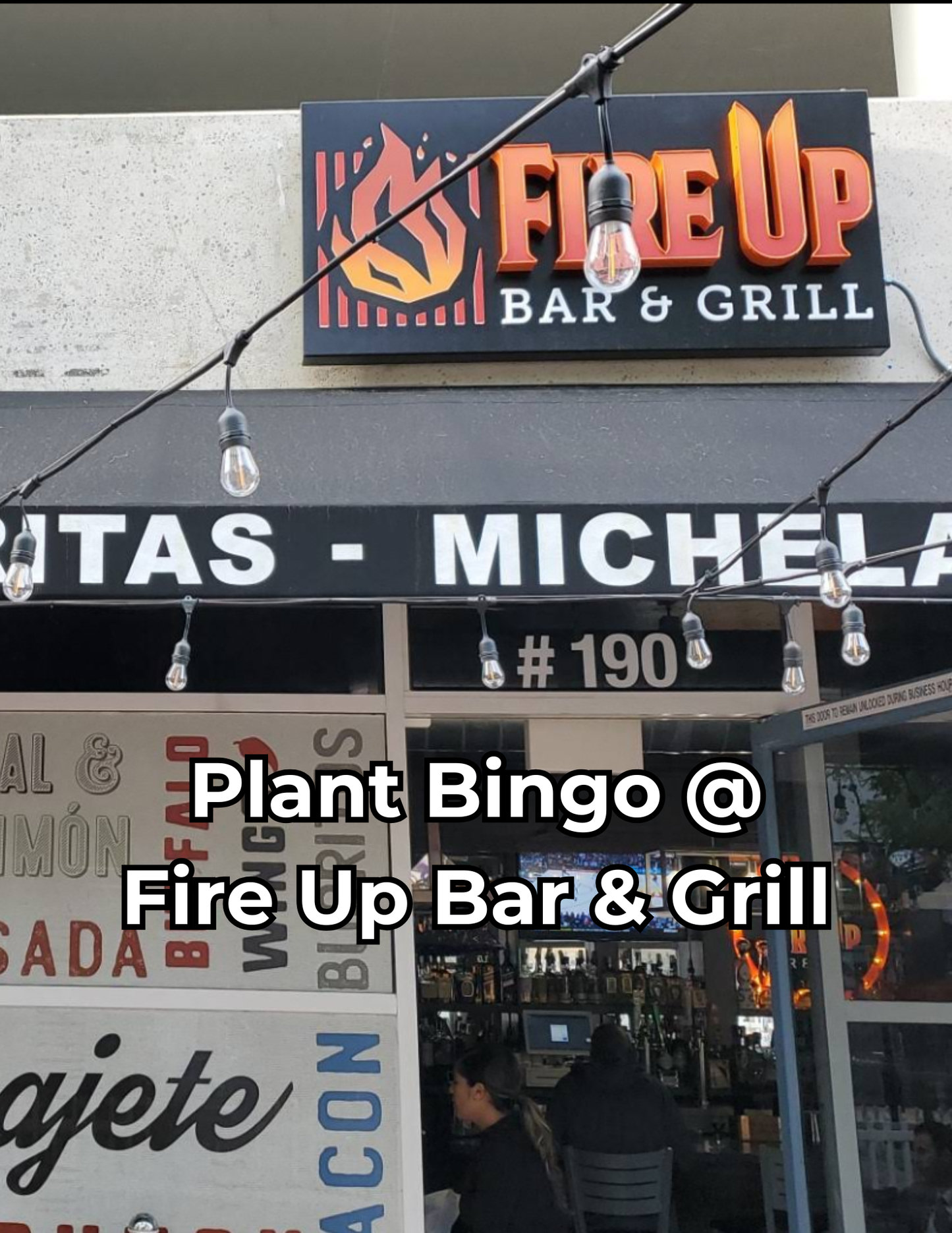 Plant Bingo 6/8/26 Fire Up Grill Riverside