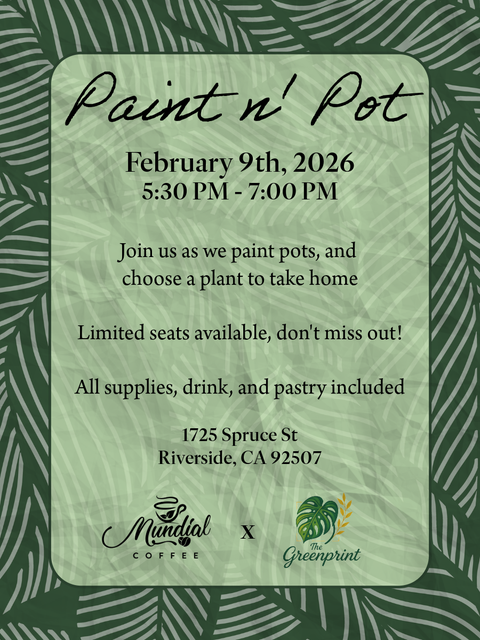 Paint n Pot 2/9/26 @ Mundial Coffee